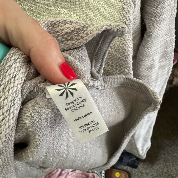 ATHLETA GRAY CASTLE PEAK SLUB CREWNECK SWEATSHIRT SIZE MED - Picture 5 of 5